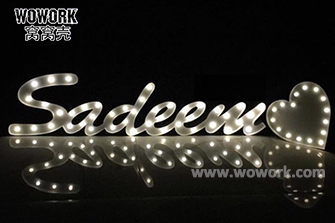 personized name marquee lights